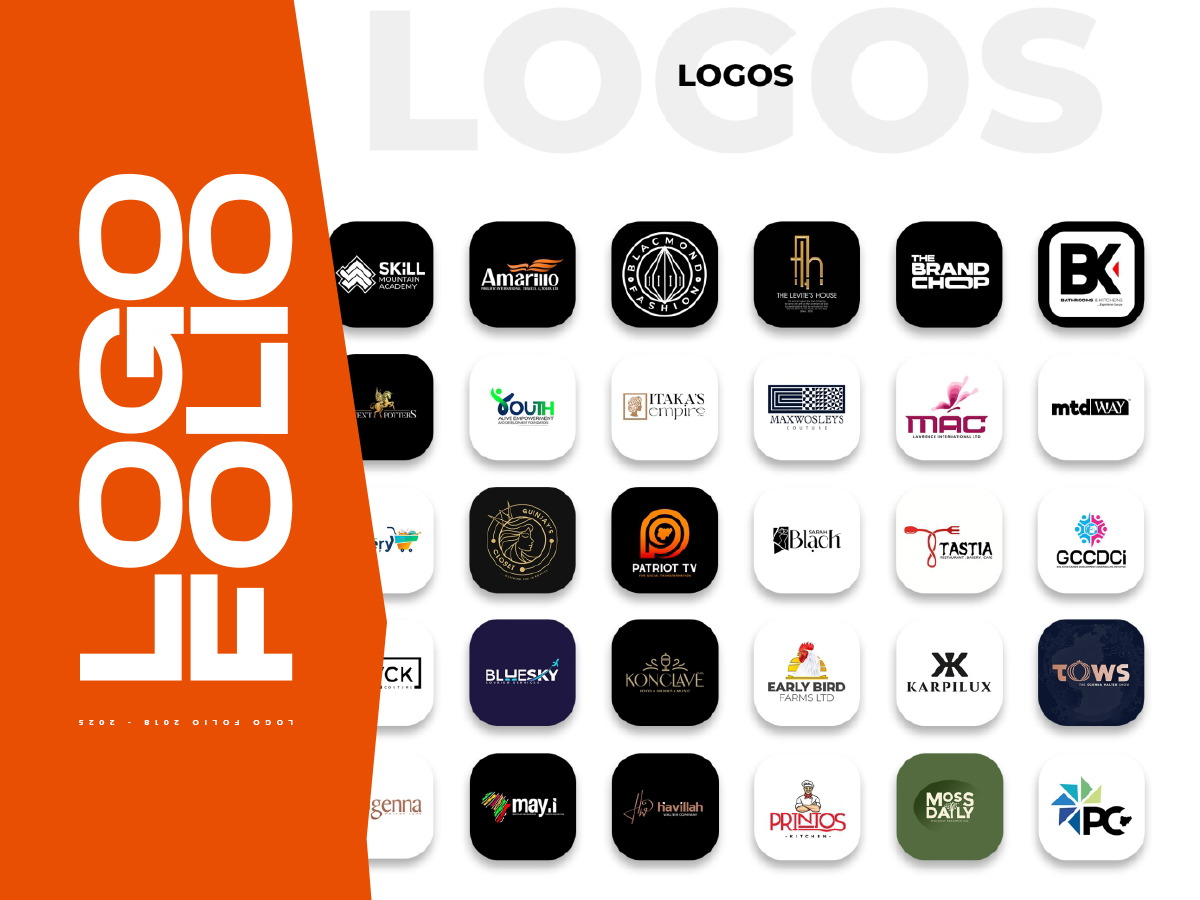 Logo Folio, collection of logo designs 2018 to 2026